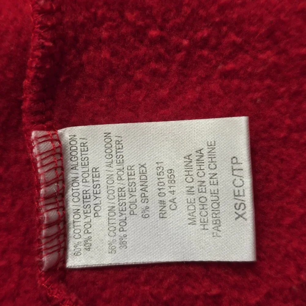 Strawberry Shortcake Sweater Sweatshirt Size XS  Red Long Sleeve Oversized - Picture 7 of 10